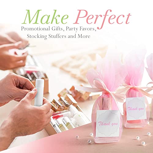 Lip Balm Bulk Unlabeled - Made in USA Bulk Chapstick - Natural Ingredients Vitamin E Shea Butter - Custom Chapstick Bulk For Party & Wedding Favors (50 Count, Vanilla)