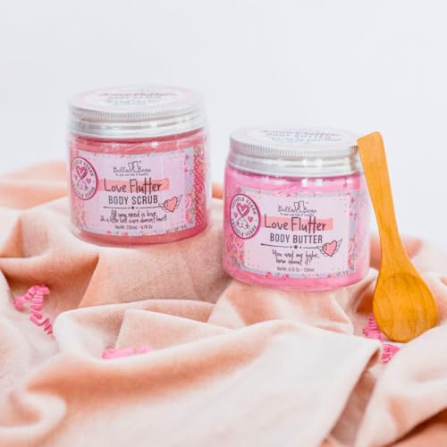 Bella and Bear Love Flutter Gift Set | Body Scrub | Body Butter | Easter gifts or Mothers Day Basket.
