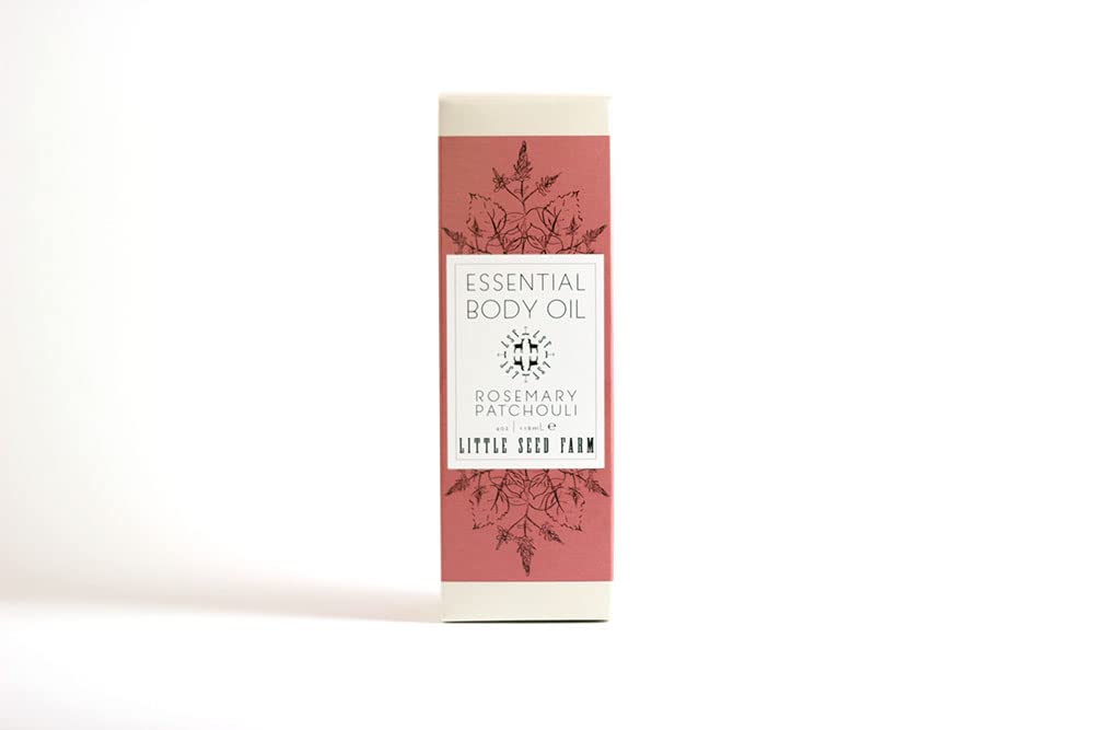 Little Seed Farm Essential Body Oil, Rosemary Patchouli, 4.0 Ounce