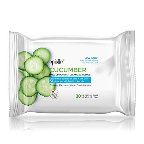 Epielle New Makeup Remover Cleansing Wipes | Removes Dirt, Oil, Makeup & Waterproof Mascara | Beauty Gift, Spa Day, Gift Set | Pack of 6 | Korean Skincare