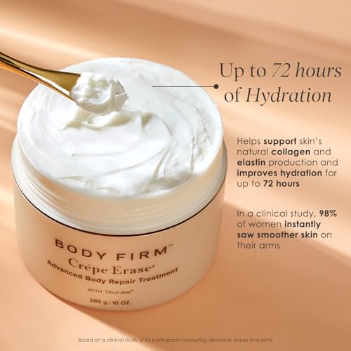 Crepe Erase Advanced Body Repair Treatment, Anti-Aging Skin Care Moisturizer for Body and Neck, Firming Cream to Support Wrinkle & Crepe Skin, Promotes Natural Elastin & Collagen Production, 10 oz