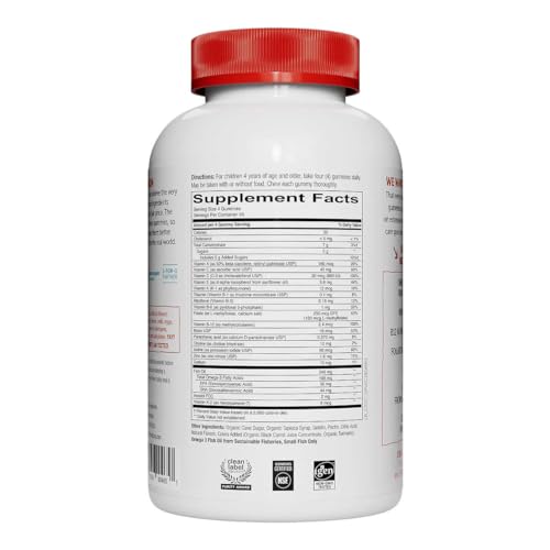 Generic Smarty Pant Kids Complete Multivitamin, 180 Gummies Bundle, Multivitamin Plus Omega 3, Vitamin D3 and Vitamin B12, 45 Days Supply
