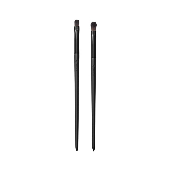 Morphe Vegan Bold Eyeshadow Brush Crease Duo - Vegan Makeup Brushes for Powder, Cream & Liquid Formulas - Cutting-Edge Synthetic Bristles - Includes V206 & V300 (2 Count)