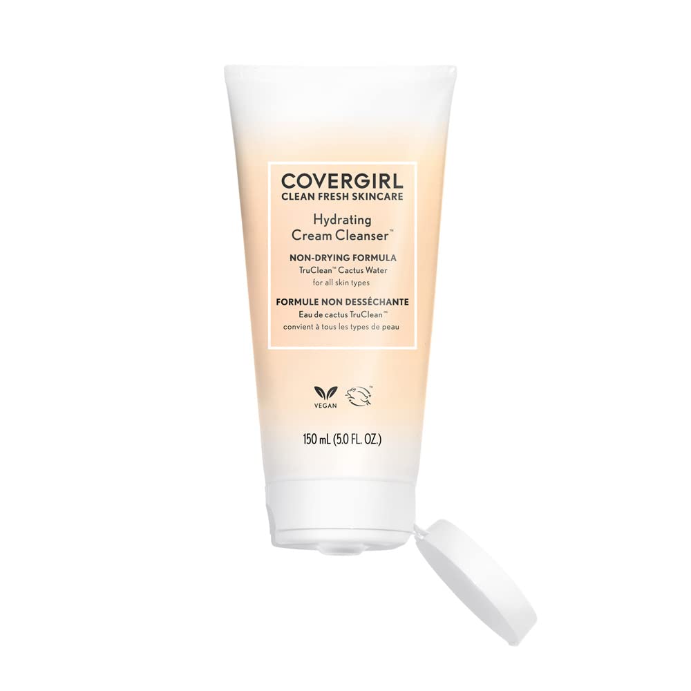 COVERGIRL Clean Fresh Skincare Hydrating Cream Cleanser, 5 Fl Oz