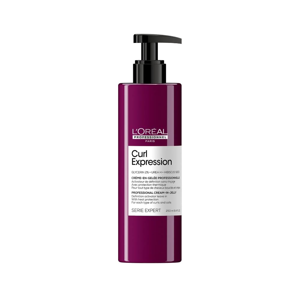 L'Oréal Professionnel Curl Expression Definition Activator - For Curly and Coily Hair, Defines Curls and Coils, Silicone and Paraben Free