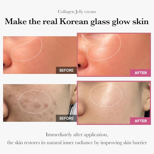 medicube Collagen Jelly Cream- Niacinamide & Freeze-Dried Hydrolyzed Collagen - Boosts skin's barrier hydration and gives 24h Glow & Lifted Look - No artificial color, Korean skincare (3.71 fl.oz.)