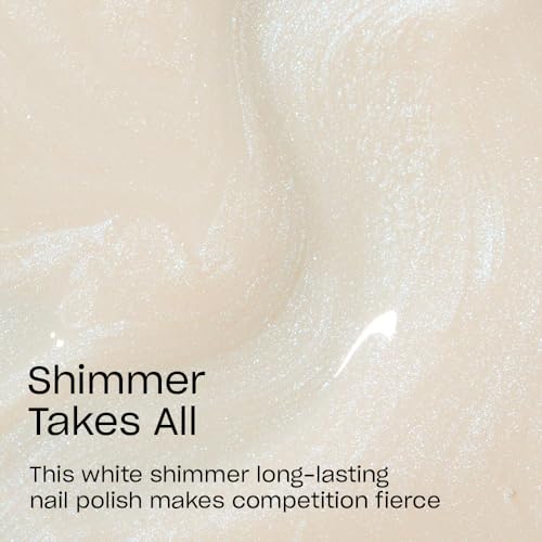 OPI Infinite Shine Shimmer Takes All | Sheer Soft White Shimmer Long Wear Gel Like Nail Polish | Vegan, Long Lasting, Streak Free