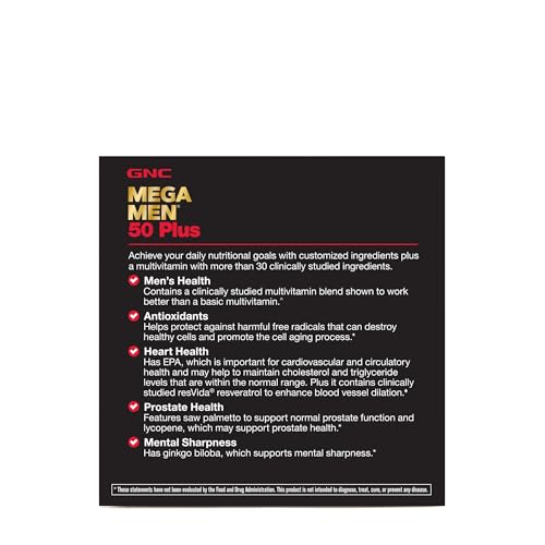 GNC Mega Men 50 Plus Vitapak Program - 30 Vitapaks