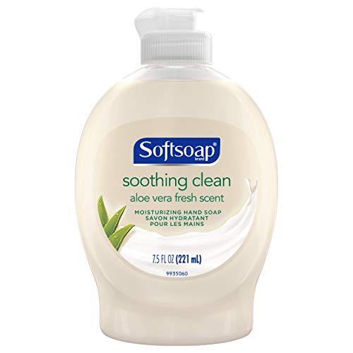 Softsoap Liquid Hand Soap with Flip Top Cap, Soothing Clean, Aloe Vera Fresh Scent - 7.5 Fl. Oz