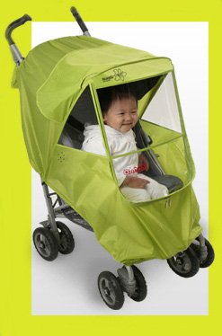 Manito Elegance Plus Stroller Weather Shield/Rain Cover, Red