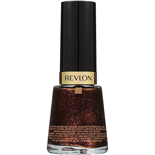 Revlon Nail Enamel, Chip Resistant Nail Polish, Glossy Shine Finish, in Nude/Brown, 934 Untamed, 0.5 oz