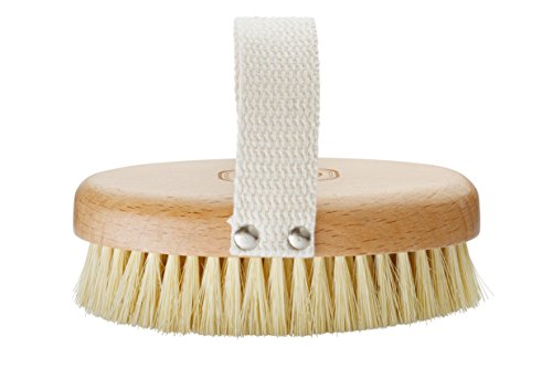 Gute Professional Dry Skin Body Brush, Dry Brush with Cactus/Vegetable Bristles (Firm/Extra Firm Bristles)