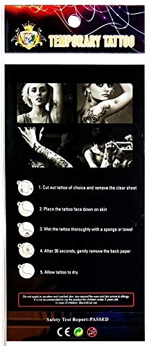 PP TATTOO 1 Sheet Crown Imperial King Queen Temporary Tattoos Sticker for Women Men Body Art Sexy Fake Stickers Removable