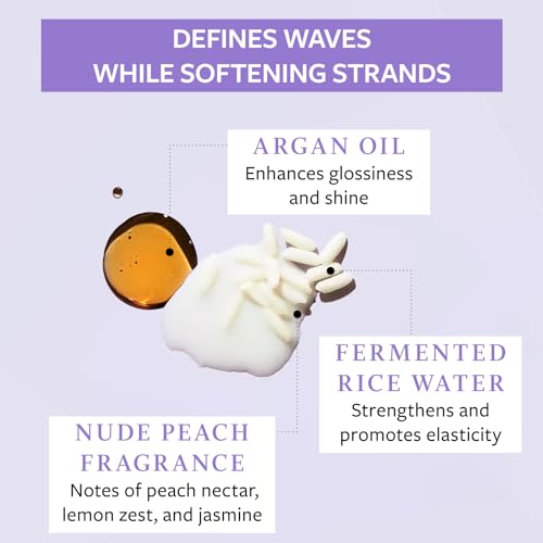 Function of Beauty Wavy Hair Shampoo & Conditioner Set, 11 oz Each - With Fermented Rice Water to Strengthen & Argan Oil to Enhance Glossiness & Natural Shine, Sulfate-Free, Customizable Haircare