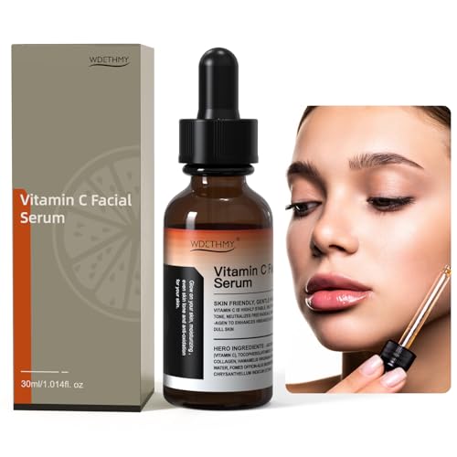 Vitamin C Face Serum, Hydration Facial Serum with Hyaluronic Acid, Vitamin E, Collagen & Niacinamide - Brightening Serum for Dark Spots, Even Skin Tone, Wrinkles, Fine Lines for Skin Care Essence