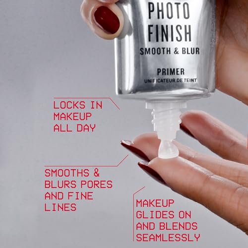Smashbox The Original Photo Finish Smooth & Blur Makeup Primer | Vitamin E + Oil Free, Travel Size, 0.34 Fl Oz