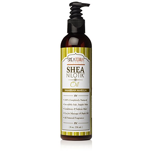Shea Terra Organics Shea Nilotik’ Oil Scented With Namibian Marula |Natural Skin Daily Moisturizer - 8 oz