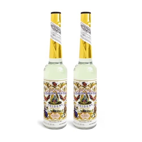 Florida Water, After Shave Cologne, Fresh, Clean Fragrance, 2-Pack of 7.5 Fl Oz, Bottles.