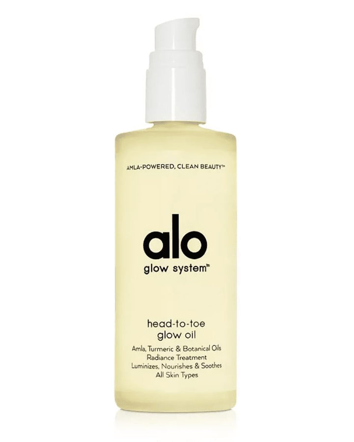 Alo Head-to-Toe Glow Oil – Glow-Boosting Natural Dry Body Oil with Jojoba, Amla, Aloe & Vitamin E – Hydrates & Nourishes Skin with Sun-Warmed Citrus Scent - USA Made - 3.2 Oz