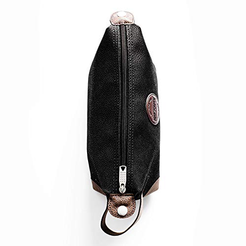 MANSCAPED® The Shed Men's Premium Quality Toiletry Bag, PU Leather Dopp Kit, Bathroom Travel Bag, Shaving Kit Case, Trimmer Bag