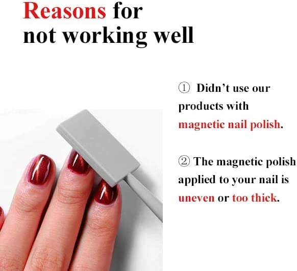 11 Piece Magnet Nail Art Polish Tool Set, Cat Eye Gel Polish 3d Gel Nails Cat Eye Plastic Tool-Suitable for DIY 3d Magnetic, Salon, Studio or Home