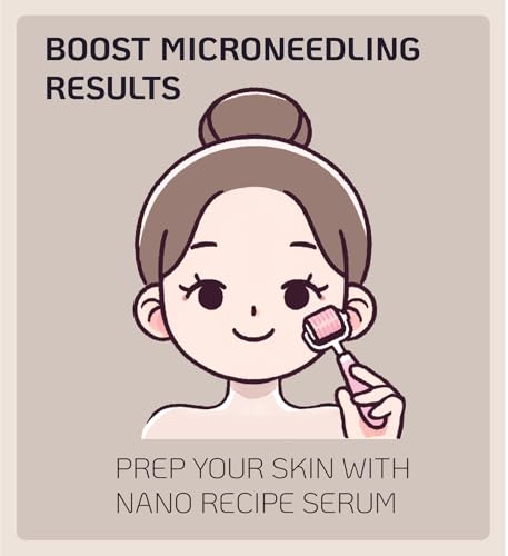 Nano Recipe Salmon PDRN (Salmon DNA) Concentrate 100,000 ppm | Mix 1-2 Drops with Your Skincare | MTS Roller Ampoule