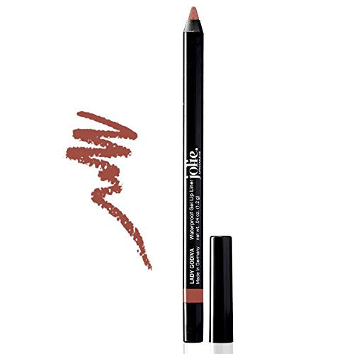 Jolie Cosmetics Waterproof Gel Lip Liner - Super Smooth, Extra Long-Wear (Lady Godiva) : Lady Godiva