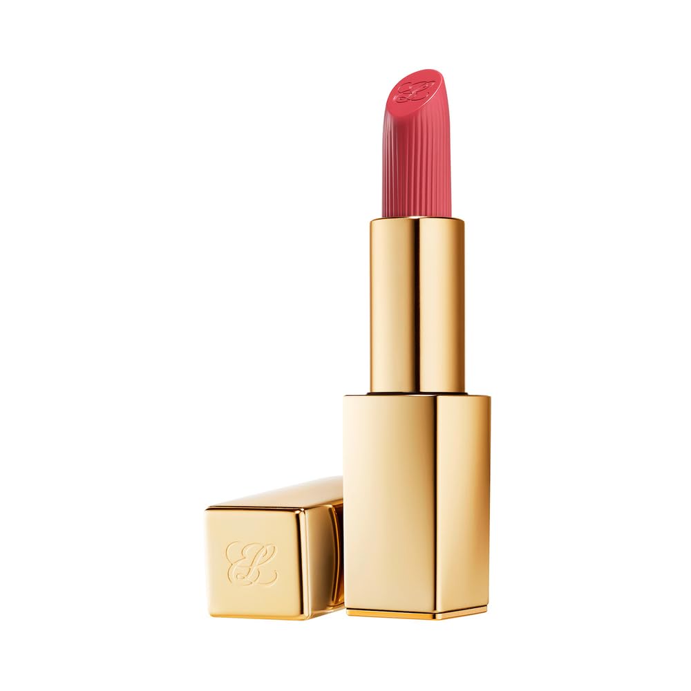 Estée Lauder Pure Color Long Lasting Cream Lipstick for Women with Cream Finish | Plumping & Nourishing 0.12 Ounce, 420 Rebellious Rose