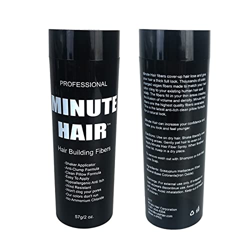 Hair Building Fibers - Buy 57 Grams (2 oz) And Get It In A FREE Refillable Shaker Bottle Hair Loss Concealer (Auburn)