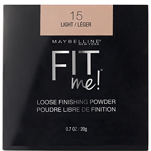 Maybelline Fit Me Loose Setting Powder, Face Powder and Finishing Makeup, Light, 1 Count