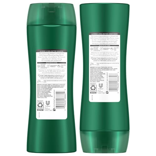Suave Shampoo and Conditioner Set, Almond & Shea Butter - Moisturizing Shampoo & Conditioner, Dry Hair Treatment, Scented, 12.6 Oz Ea (2 Piece Set)