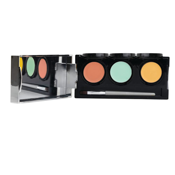 Dermaflage Color Correcting Palette, Color Corrector Cream, 5 Color Corrector Kit + Brush, by Dermaflage 10g/.35oz
