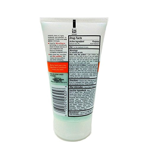 Neutrogena Acne Stress Control, Power-Clear Scrub, 4.2 Ounce (Pack of 3)