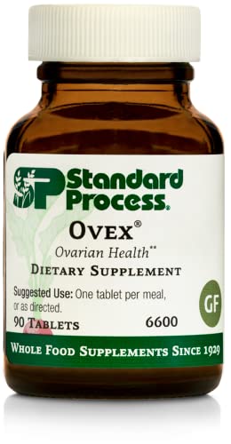 Standard Process Inc. Ovex - Whole Food Women's Health Supplement with Calcium Lactate, Magnesium Citrate, and Vitamin C - Gluten Free - 90 Tablets