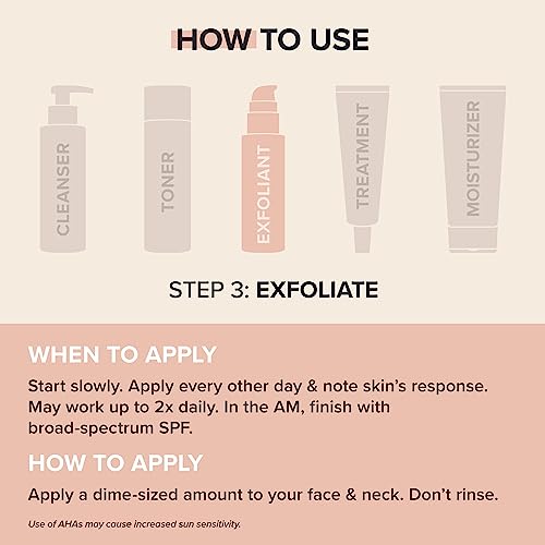 Paula's Choice SKIN PERFECTING 8% AHA Exfoliant, Gel Exfoliant with Glycolic Acid Chamomile & Green Tea, Leave On Gentle Face Exfoliator for All Skin Types, Fragrance- Free, 3.3oz