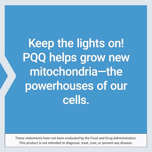 Life Extension PQQ Caps – Pyrroloquinoline Quinone, 10 mg – Promotes the Growth of New Mitochondria, ATP, Energy Support – Gluten-Free, Non-GMO, Vegetarian – 30 Capsules