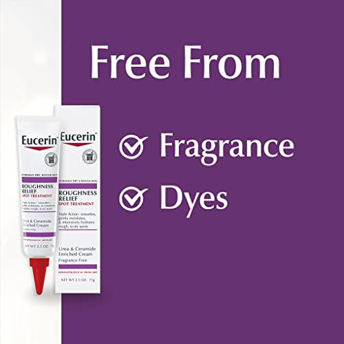 Eucerin Roughness Relief Spot Treatment, Urea Enriched Body Moisturizer for Dry Skin, Rough and Scaly Spots, With Precision Tip for Targeted Application, 2.7 Oz Tube