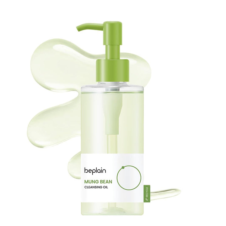 beplain Mung Bean Cleansing Oil(6.76fl.oz/200ml)| Fragrance-Free | Non-Comedogenic Tested| Makeup Blackhead Remover & Deep Pore Cleanser| Suitable for Sensitive Skin| Double Cleansing Korean Skincare