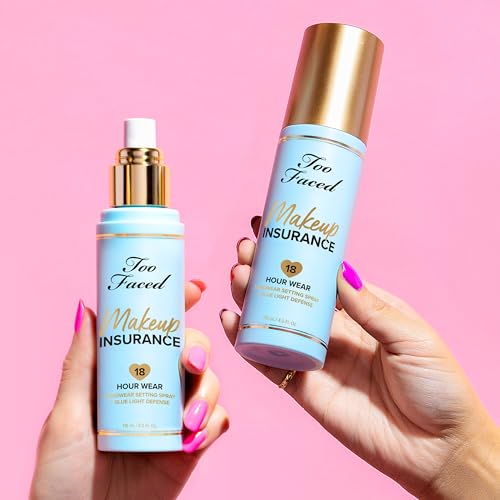 Too Faced Makeup Insurance Setting Spray | Hydrating, Long Lasting, Vegan + Cruelty Free, 4 Fl Oz