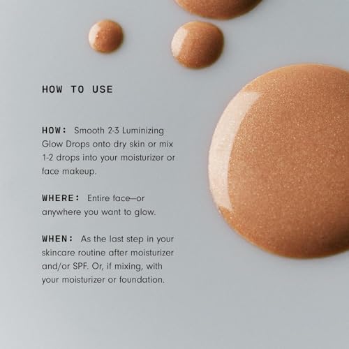 Versed Mood Lighting Luminizing Glow Drops, Sheer Golden - Liquid Highlight & Bronzing Drops with Illuminating Light-Reflecting Pigments - Antioxidants & Hydrating Hyaluronic Acid - Vegan (1 fl oz)