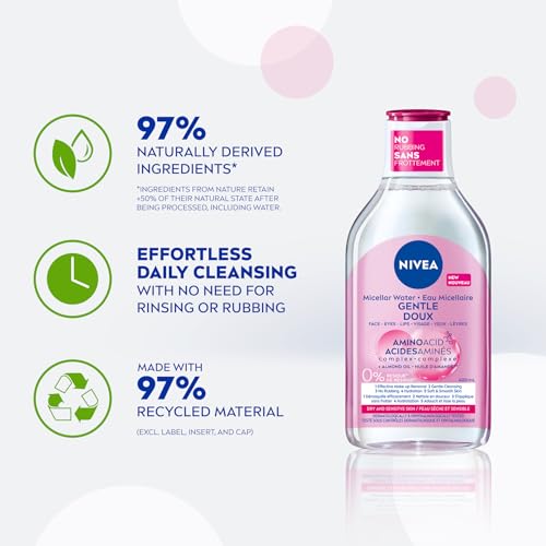 Nivea MicellAIR Water For Dry And Sensitive Skin Make-Up Remover, 400 ml