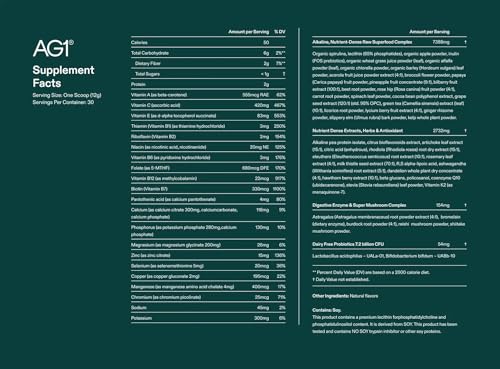 AG1 Athletic Greens Greens Powder Supplement, Improve Gut Health, Multivitamin, Probiotic, Gluten Free, Vegan and Keto Friendly, 75 Vitamins (Travel Packs, 15 Count)