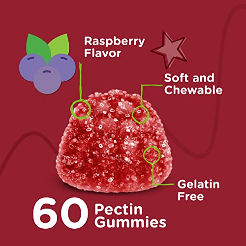 Vitamin B12 for Kids Gummies, 1000mcg - Metabolism, Natural Energy Support - Vegan, Gelatin Free, Gluten Free, GMO Free - Tasty Chewable B12 Raspberry Flavored Gummy