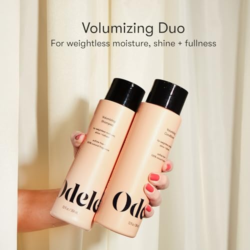 Odele Volumizing Sulfate-Free Shampoo & Conditioner Set, Adds Moisture, Shine, and Fullness for Straight or Wavy Hair Types, 13 Fl Oz Each (2-Pack)