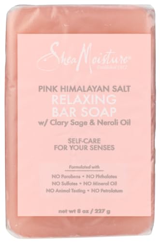 SHEA MOISTURE Relaxing Pink Himalayan Salt Bar Soap, 8 OZ