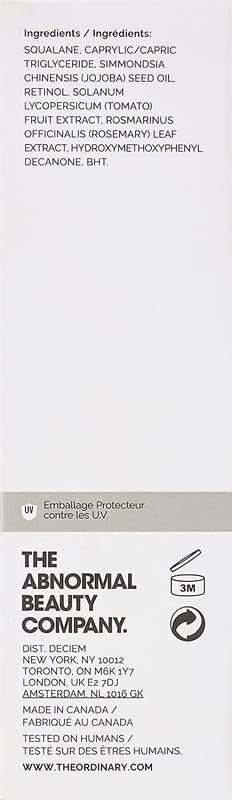 The Ordinary Retinol 0.2% in Squalane, Gentle Retinol Serum for the Face That Is Anti-Aging and Skin Smoothing, 1 Fl Oz