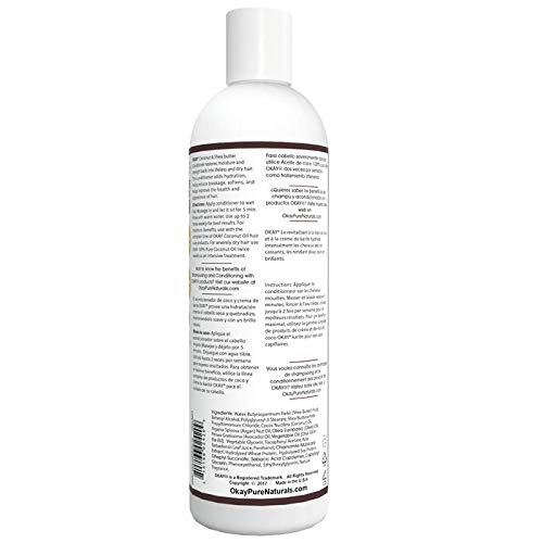 OKAY OKAY-COCOSHEAC12 12 oz 355 ml Coconut Conditioner with Shea