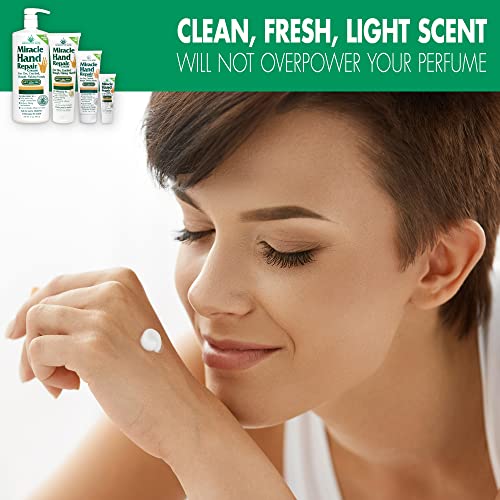 Miracle of Aloe Miracle Hand Repair Cream 1 oz Healing Aloe Vera Lotion for Dry, Cracked Hands with 60% Ultra Aloe Gel - Moisturizes, Softens, and Repairs - Non-Greasy (3-Pack)