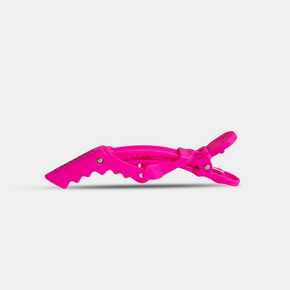 Framar Rubberized Jaw Clips Pink - 4 Pack