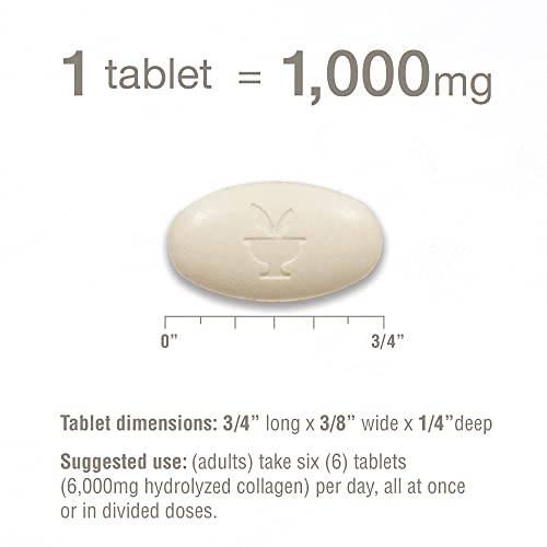 Youtheory Advanced Collagen - 6,000 mg Collagen - with Vitamin C - for Hair, Skin & Nails* - Collagen Supplements for Women and Men - 160 Tablets